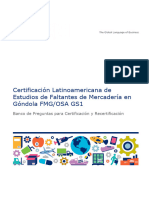 Certificación FMGOSA GS1 - Banco de Preguntas - 2021