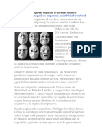 Las Emociones Negativas Impactan La Actividad Cerebral