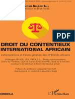 Droit Du Contentieux International Africain