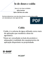 Cálculo de Doses e Calda