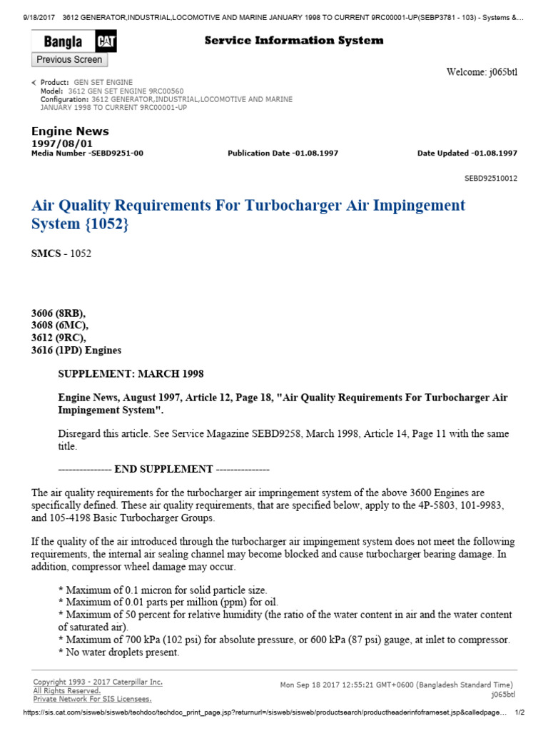 Air Quality Requirements For Turbocharger Air Impingement System 1 PDF