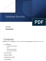 Course1 DBSecurity Intro