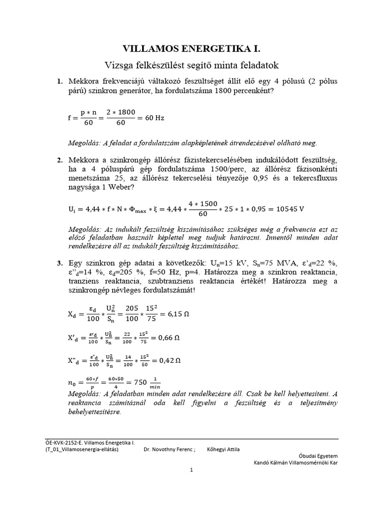 N VE1 E Gyakorl Feladatok PDF