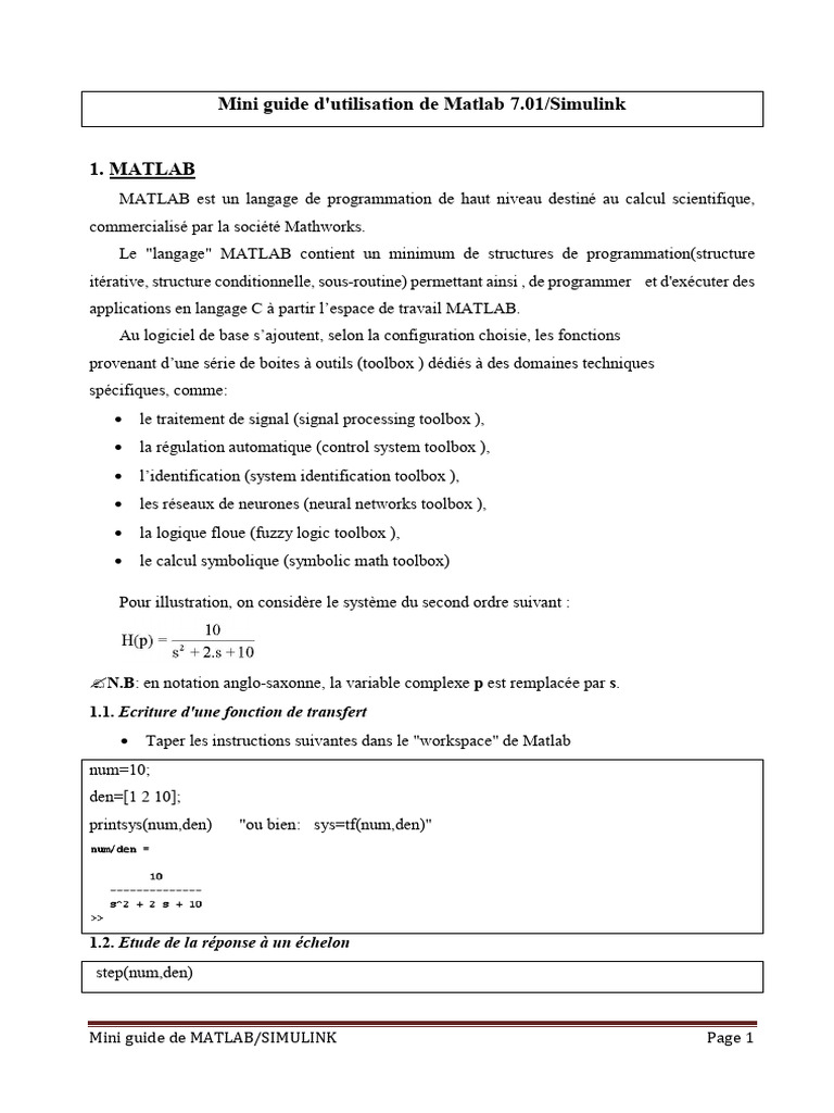 guide_matlab | PDF