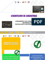 Acreditacion de Asignaturas