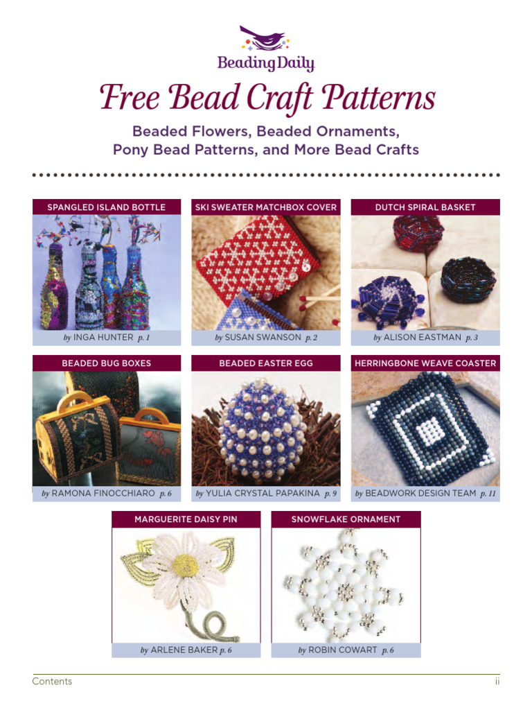 Beaded Flowers | PDF | Art