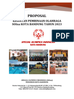 Proposal: Kegiatan Pembinaan Olahraga Soina Kota Bandung Tahun 2023