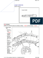 Removing and Installing Upper A-Pillar Trim: Chapter Chapter