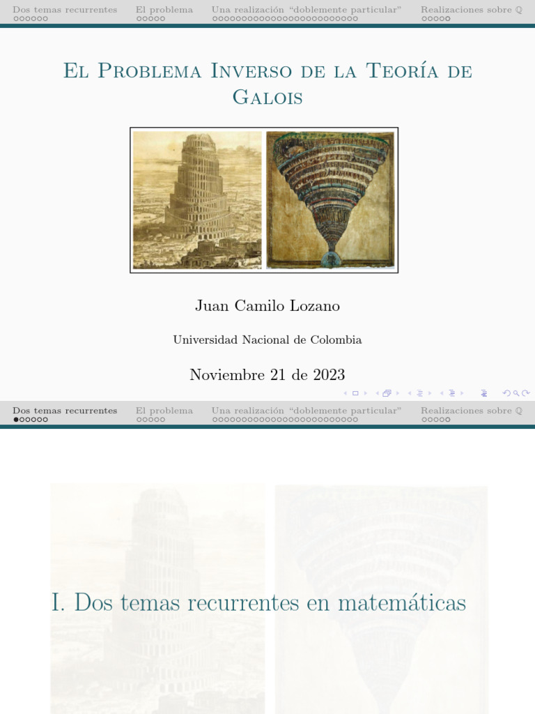 Problema Inverso de Galois en Campos | PDF | Grupo (Matemáticas ...