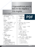 15 Identidades Trigonometricas para La Suma o Resta de Dos Angulos y Tres Angulos