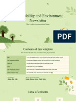 Sustainability and Environment Newsletter by Slidesgo