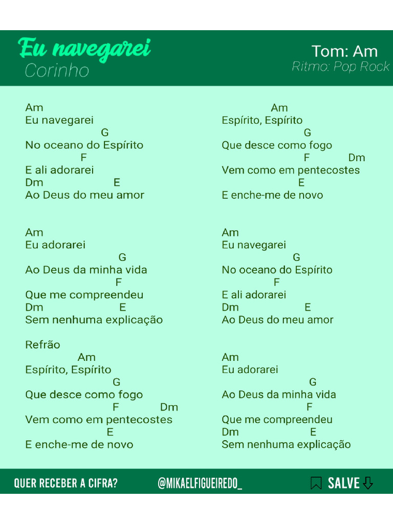 Eu Navegarei Cifra PDF PDF