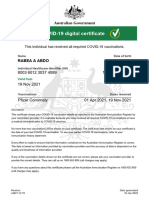 Rabea A Abdo Covid-19 Digital Certificate 20220116