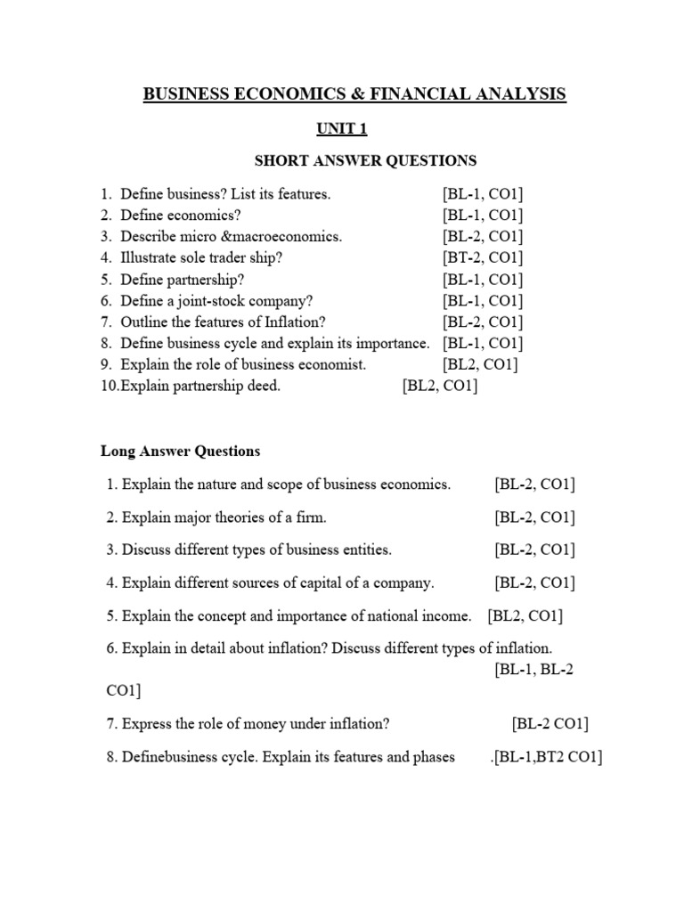 Befa Question Bank | Download Free PDF | Cash Flow Statement | Demand