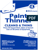 Paint Thinner: Cleans & Thins