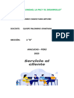 RESUMEN EJECUTIVO de Servicio Al Cliente