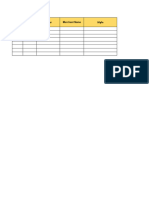 Pre - Production Follow Up Chart