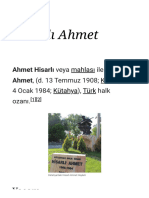 Hisarlı Ahmet