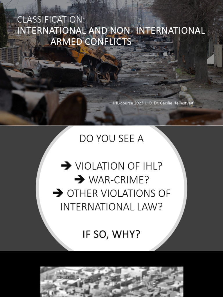 IHL Classification of Armed Conflicts | PDF | International ...
