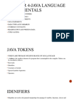 Java Tokens and Type casting