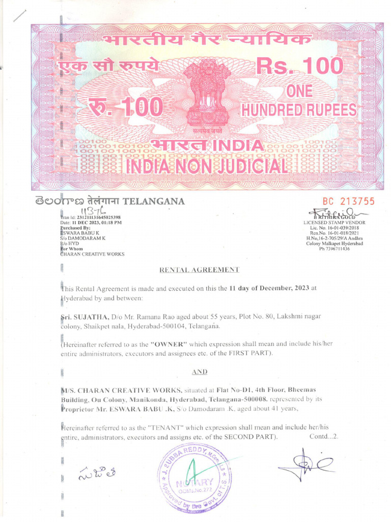 Office Rental Agreement | PDF