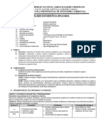 Estadística Aplicada - Ingeniería Ambiental