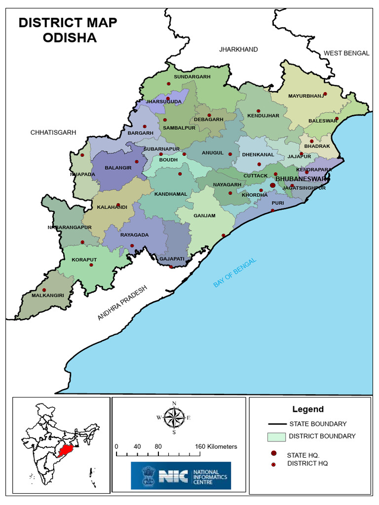 Odisha District Map PDF Download | PDF