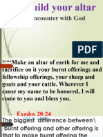 A Place of Encounter With God Build Your Altar