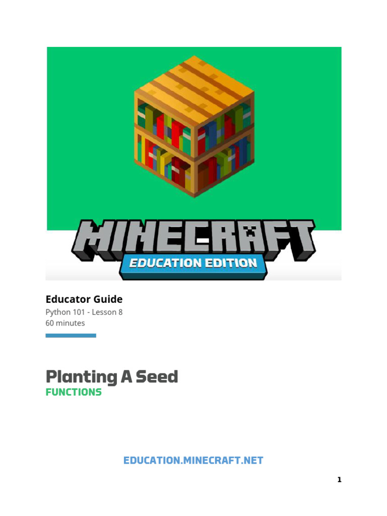 612492-Python 101 - Lesson 8 - Planting A Seed - EDU Guide | PDF ...