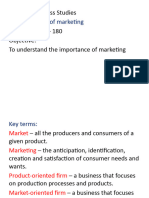 The Role of Marketing