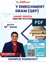 Quality Enrichment Program (Qep) : 12 June