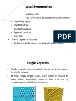 2 - Crystal Symmetries and Bindings