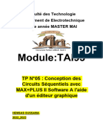 Module:TAI93: TP N°05: Conception Des Circuits Séquentiels Avec MAX+PLUS II Software A L'aide D'un Éditeur Graphique
