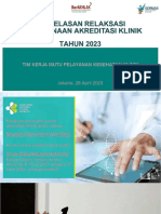 PDF Penjelasan Relaksasi Akreditasi Klinik Tahun 2023 - Compress