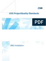 ZTE 2 XXX Project Quality Standards BBU-RRU