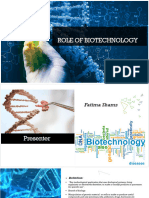 Role of Biotechnology