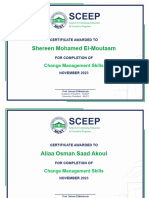 Change Management Certificates