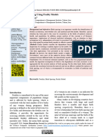 Analysis of Birth Spacing Using Frailty Models