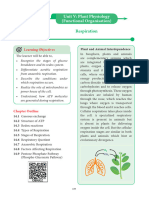 Unit V: Plant Physiology (Functional Organisation) : Respiration