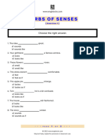 Verbs of Senses Exercise 1