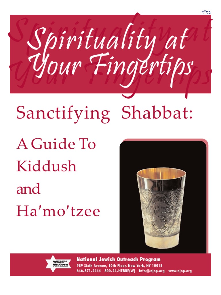 Kiddush Guide PDF Jewish Behaviour And Experience Religious Rituals