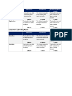 410 Assessment 1 Grading Rubric