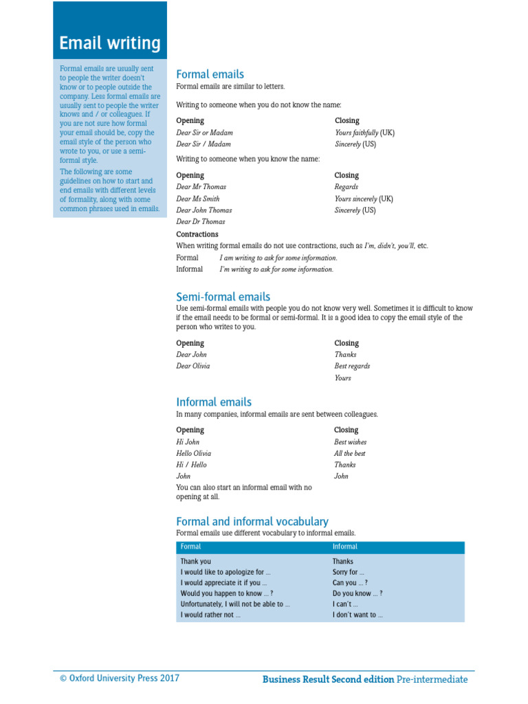 A2 Email Writing: Structure & Examples | PDF | Language Arts & Discipline