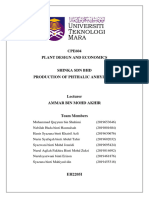 2019 Plant Design and Economics-Phthalic Anhydride Design Report (Very Good PFD)