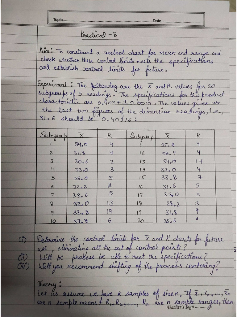 SQC Prac 8 9 | PDF