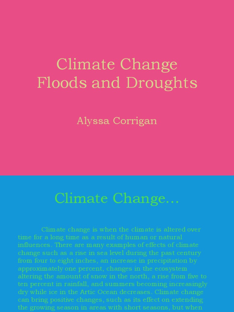 Droughts Floods Climate Change Pdf Rain Global Warming