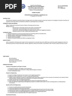 SYLLABUS - CE 211 - Fundamentals of Surveying