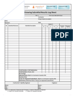 12 Shop Drawing Submittal Results Log