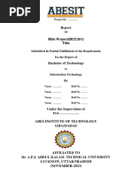 Report Format Mini Project