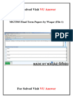 MGT503 Final Term Papers by Waqar (File 1)